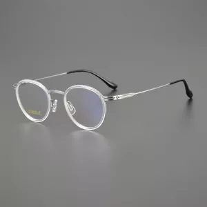 2025 NUEVO Hombres Gafas Titanio Gafas Marco Redondo Gafas Clásicas - Imagen 1 de 17