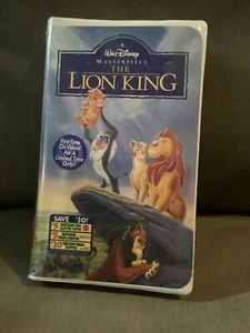 The Lion King VHS Sealed Disney 1995 Rare Canada Version Stickers On Seal - Picture 1 of 5