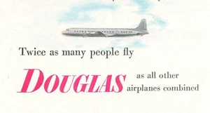1952 Douglas Aircraft DC-6 print ad airline travel vacation airport - Picture 1 of 4
