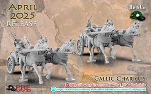 28mm Gallischer Streitwagen - Gallien - Kelten - Briten - SPQR, Hail Caesar, Ancients - Bild 1 von 1