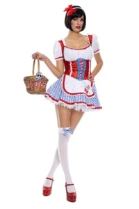 + Erwachsene DOROTHY WIZARD von OZ Country Farm Mädchen MUSIK BEINE sexy und süßes Kostüm - Bild 1 von 1