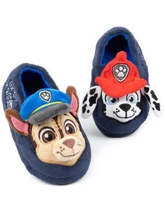 Zapatillas Mocasines Paw Patrol Azul Personajes 3D Apliques Sin Cordones Niños - Imagen 1 de 10