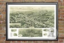 Old Map of Absecon, NJ from 1924 - Vintage New Jersey Art, Historic Decor