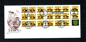 S.C. # 22960 Art Craft Booklet Pane of 20 'Love  Cupid Arrows " Unaddressed - Picture 1 of 2