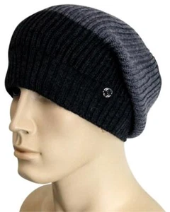 NEW Gucci Wool Beanie Hat w/Interclocking G w/Tag Gray/Black 310777 1262 - Picture 1 of 4