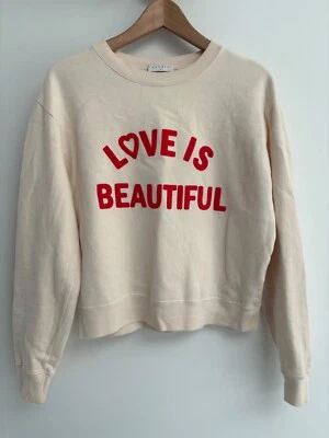 Sandro Jumper, Cream and Red, Size 1/UK 8, Good Condition - Image 1 of 4