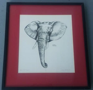 Signed Kathleen Zuchniak African Head Stand 13/250 Lithograph Art Print Africa - Picture 1 of 8