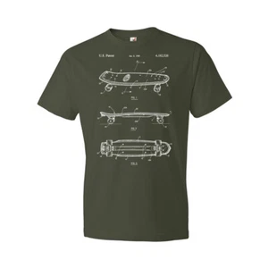 Penny Cruiser Skateboard Patent Shirt Gifts For Men Skating T Shirt Sports Gifts - Picture 1 of 11