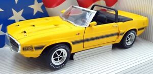 Ertl 1/18 Scale Diecast 7351 - 1969 Shelby GT-500 Convertible - Yellow