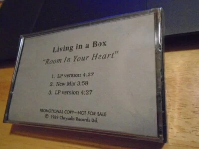 SEALED RARE PROMO Living In a Box CASSETTE TAPE Room MIX Richard Darbyshire 1989 - Image 1 of 2