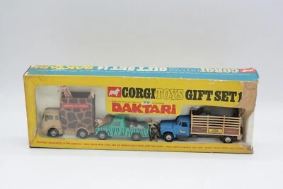 Corgi Toys GIFT SET 14 Daktari complet, boîte abîmée, de 1967 - Photo 1/4
