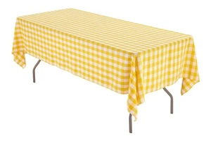 60" x 126" Rectangular Seamless Tablecloth For Wedding Restaurant Banquet Party - Picture 1 of 38