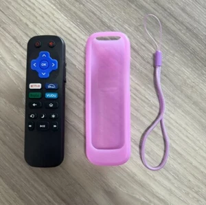 Remote Control+Silicone Cover for TCL/Hisense/Onn/Roku Series TV NETFLIX. - Picture 1 of 10