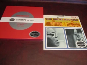 LOUIS ARMSTRONG DUKE ELLINGTON VERIFIED CLASSIC RECORDS 45RPM 4LP BOX + 33 & 1/3 - Bild 1 von 4