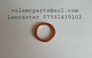 COPPER EXHAUST GASKET 40mm CBR125 CBF XL VARADER0 - Picture 1 of 1