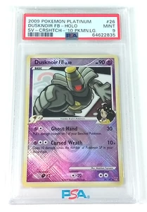 Dusknoir 26/147 Platinum SV Holo Rare Pokémon 2009 Psa Graded Mint 9 - Picture 1 of 4