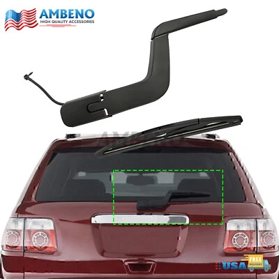 15276248 FOR GMC Saturn Acadia Outlook 2007-2012 Rear Windshield Wiper Arm&Blade - Image 1 of 4