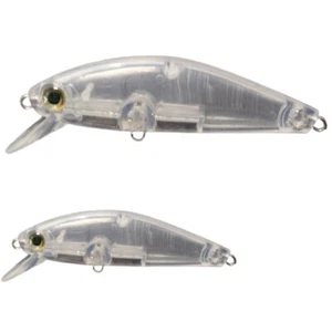 Señuelos de pesca de lubina Jerkbait pececito en blanco sin pintar 10 por paquete UPM277 - Imagen 1 de 4