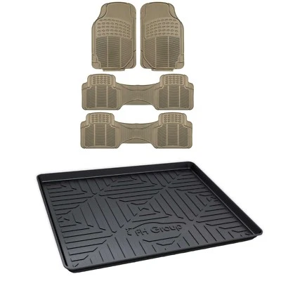 Alfombrillas de vinilo de 3 filas medianas lo último en carga multiusos para furgoneta SUV camión Foto 1 de 4