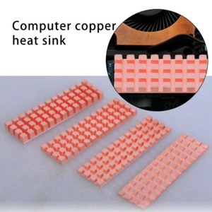 Copper M.2 SSD Heatsink Pad Set for Efficient Cooling and Wide Compatibility - Afbeelding 1 van 12