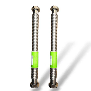 Falcon Stainless Steel flex Connector (SWC-2"X24") 24" length 2" FIP x 2"FIP 2PK - Picture 1 of 3