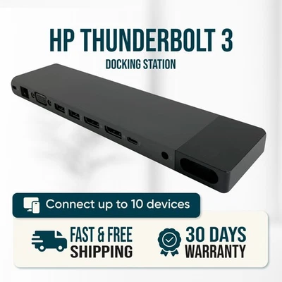 HP Thunderbolt 3 USB-C Docking Station HSTNN-CX01 for EliteBook ZBook Laptops - Image 1 of 4