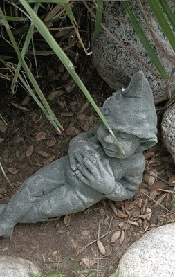 Duende de jardín duende estatua de hormigón decoración de jardín Foto 1 de 4