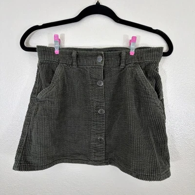 Old Navy Girls’ Corduroy Mini Skirt Green Size: L 10-12 - Image 1 of 4