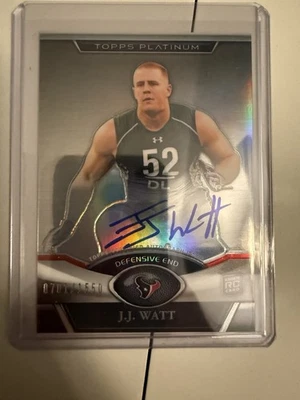 2011 Topps Platinum Refractor Rookie Auto /1550 JJ Watt #86 Auto RC - Imagem 1 de 3