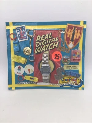Vintage Vending Display Card Real Digital Watch Elvis Money Clip Patch Keychain - Image 1 of 3
