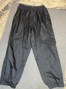 VTG 90s Nike White Red Tag Nylon Windbreaker Pants Mens XL Ankle Zip Swoosh Line - Picture 1 of 8