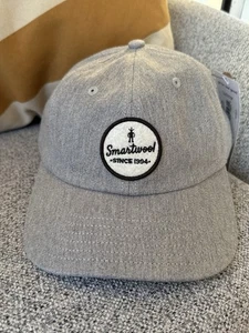 Smartwool Logo Ball Cap Hat Color Light Gray NWT - Picture 1 of 10