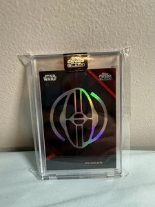 TOPPS 2024 STAR WARS CHROME BLACK GALACTIC FACTIONS RED REFRACTOR 1/5 SEALED - Picture 1 of 3