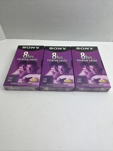 Sony VHS vuota 8 ore HRS EP 3 videocassette T-160VL/WA NUOVA SIGILLATA - Foto 1 di 4