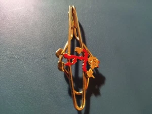 Vintage 1960s Reddy Kilowatt Tie Money Clip Electric Company Advertising MINT - Picture 1 of 6