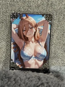 GODDESS STORY LSP #098/100 POWER CHAINSAW MAN METAL ANIME WAIFU CARD - Picture 1 of 2