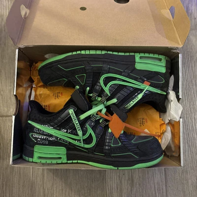 Size 10.5 - Nike Air Rubber Dunk x Off-White Low Green Strike - Image 1 of 4