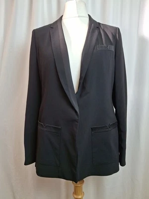 Limited Collection Black Blazer  Jacket Single Breasted UK14 Occasion L2894 - Image 1 of 4