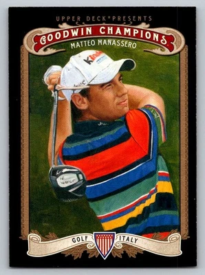 2012 Upper Deck Goodwin Champions #61 Matteo Manassero - Image 1 of 2