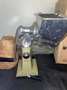 Vintage Rival Shred O Mat Model 601 Salad Maker With Box Avacado Green - Picture 1 of 11