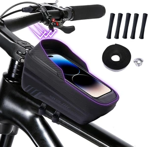 Borsa Bici Telaio Impermeabile,Borsa Da Telaio per Bicicletta Con Touch Screen i - Foto 1 di 12