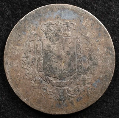 Italy 1 Lira 1867, Coin, Silver, Inv#H572 - Image 1 of 2