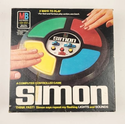 Juego Electrónico Simon 1978 Vintage Caja Original Milton Bradley Completo Funcionando Foto 1 de 4