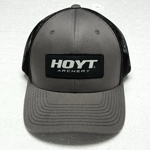 Hoyt Archery Hat Cap Boys Kids Snap Back Gray Compound Hunting Bows - Picture 1 of 7