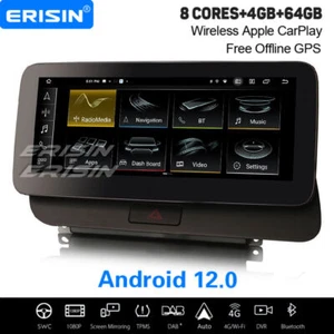 10.25" IPS Android 13 Car Stereo DAB+ WiFi 4+64GB CarPlay 8-Core Ships For Audi Q5 - Picture 1 of 23
