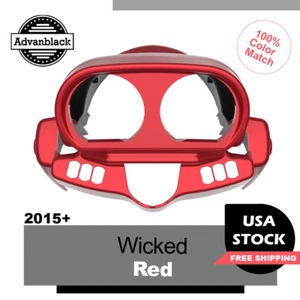 Cubierta de racimo Advanblack Wicked Red Gauge para Harley Road Glide FLTRX 2015up - Imagen 1 de 11