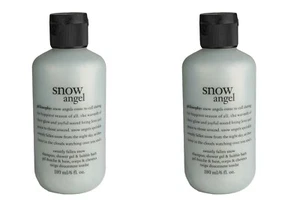 2 X Philosophie Schneeengel süß gefallen Schneeshampoo Duschgel Luftpolsterbad 6 Unzen - Bild 1 von 2