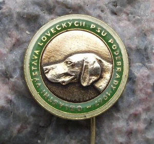 1967 Hunting Hound Gun Dog Breeder Hunters Dogs Association Show Pin Badge - Picture 1 of 2