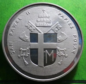 UNC, MEDALLA VATICANO - Juan Pablo II, POLONIA, 35 milímetros, 42,7 gramos - Imagen 1 de 2
