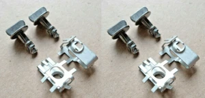 ¡4 PINES DE PULGAR DE CUBIERTA DE ESCUDO DE MOTOR Y 4 TUERCAS! Se adapta a Ford F-150 Edge Explorer, etc. - Imagen 1 de 2